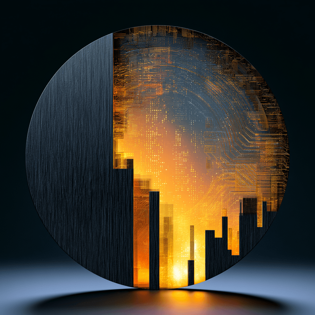 Abstract illustration of programmable money as code